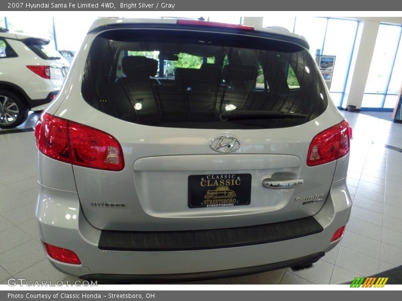 Bright Silver / Gray 2007 Hyundai Santa Fe Limited 4WD