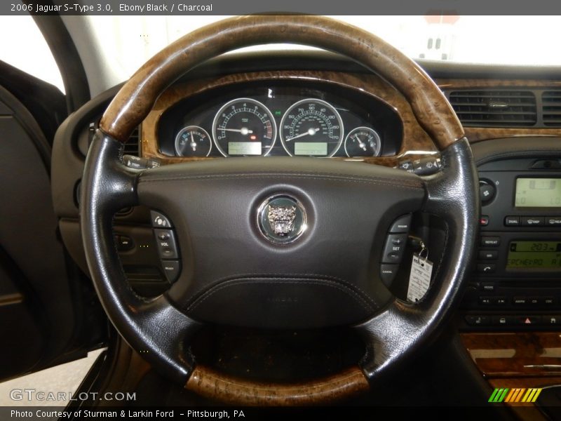 Ebony Black / Charcoal 2006 Jaguar S-Type 3.0