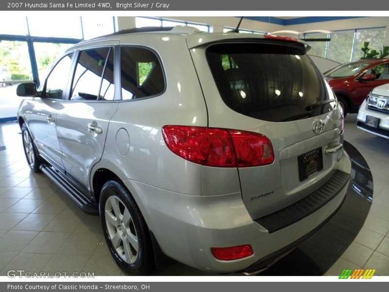 Bright Silver / Gray 2007 Hyundai Santa Fe Limited 4WD