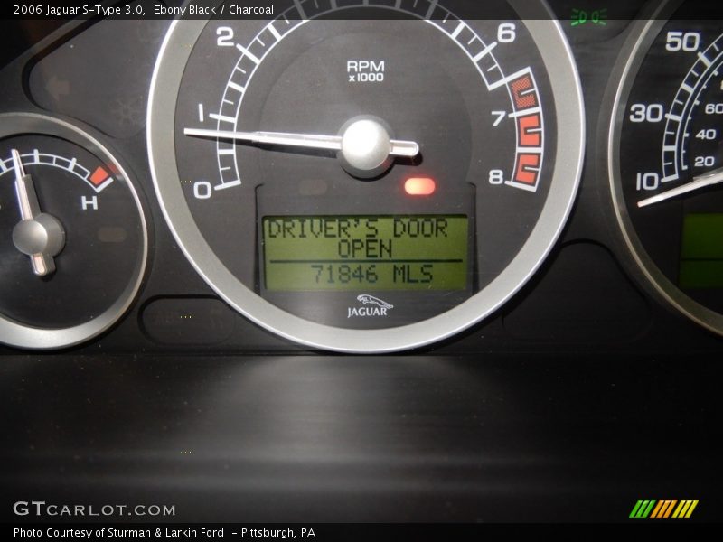Ebony Black / Charcoal 2006 Jaguar S-Type 3.0