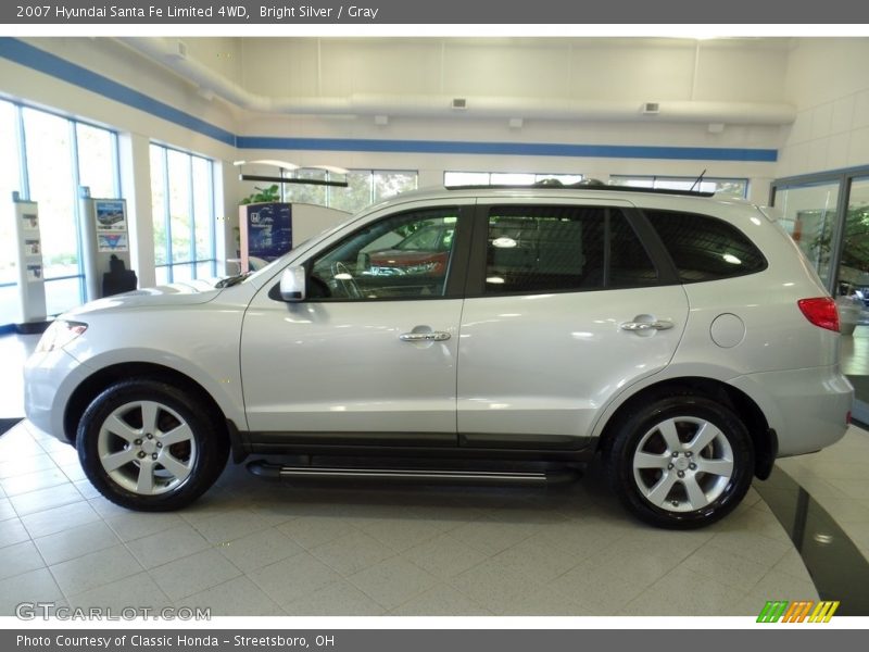 Bright Silver / Gray 2007 Hyundai Santa Fe Limited 4WD
