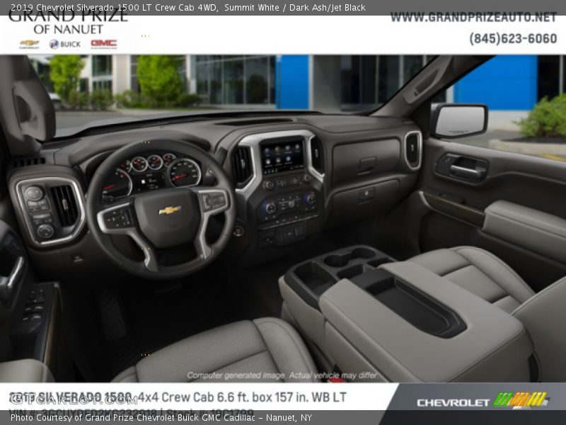 Summit White / Dark Ash/Jet Black 2019 Chevrolet Silverado 1500 LT Crew Cab 4WD