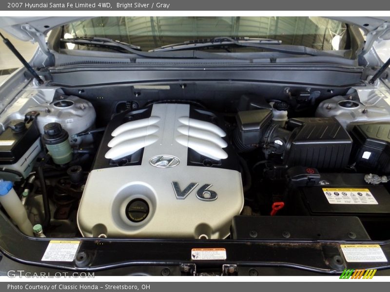 Bright Silver / Gray 2007 Hyundai Santa Fe Limited 4WD