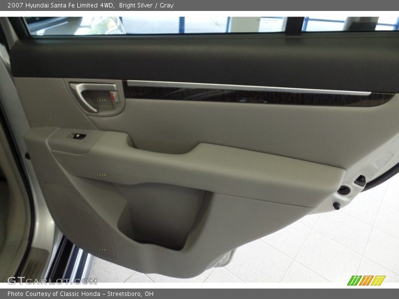 Bright Silver / Gray 2007 Hyundai Santa Fe Limited 4WD