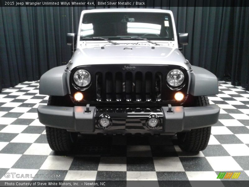 Billet Silver Metallic / Black 2015 Jeep Wrangler Unlimited Willys Wheeler 4x4