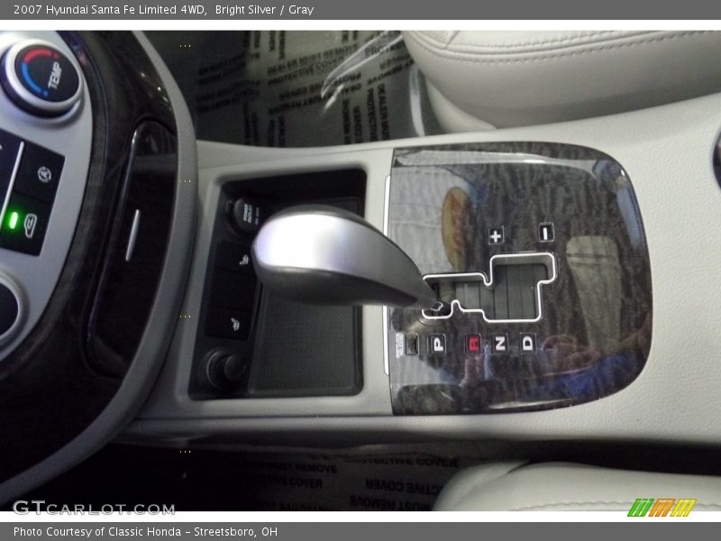 Bright Silver / Gray 2007 Hyundai Santa Fe Limited 4WD