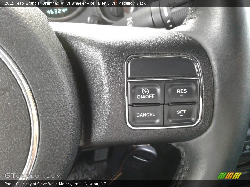 Billet Silver Metallic / Black 2015 Jeep Wrangler Unlimited Willys Wheeler 4x4