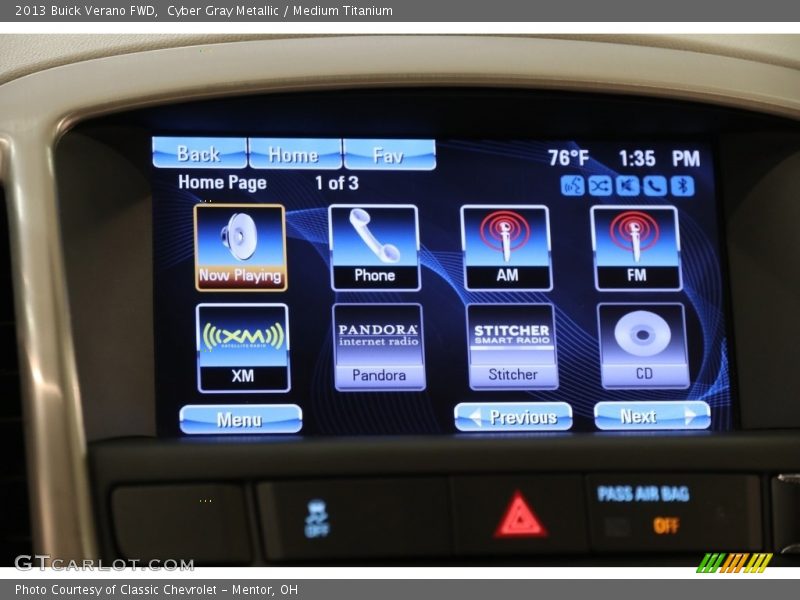 Cyber Gray Metallic / Medium Titanium 2013 Buick Verano FWD