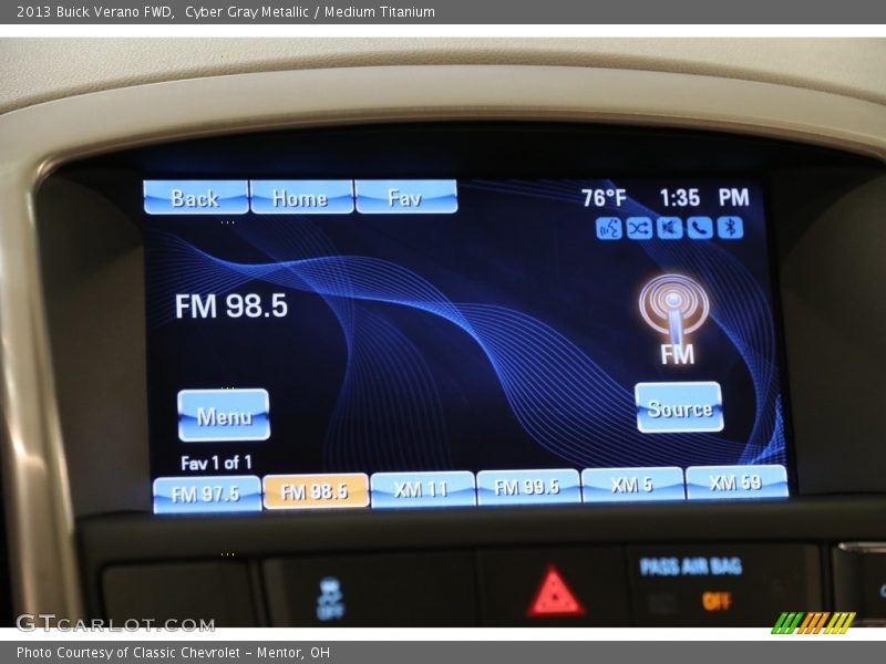 Cyber Gray Metallic / Medium Titanium 2013 Buick Verano FWD