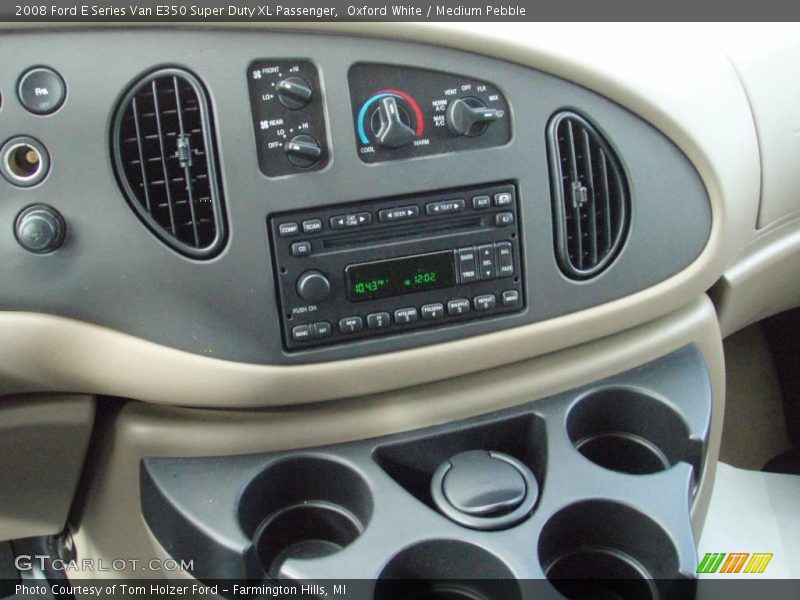 Oxford White / Medium Pebble 2008 Ford E Series Van E350 Super Duty XL Passenger