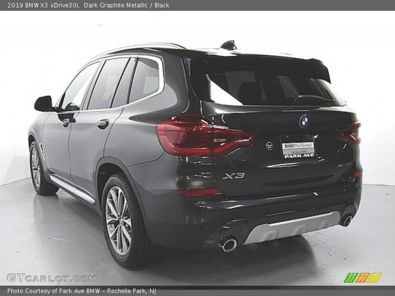 Dark Graphite Metallic / Black 2019 BMW X3 xDrive30i