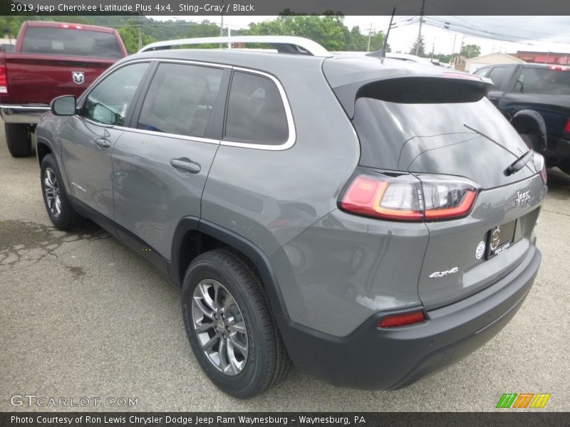 Sting-Gray / Black 2019 Jeep Cherokee Latitude Plus 4x4