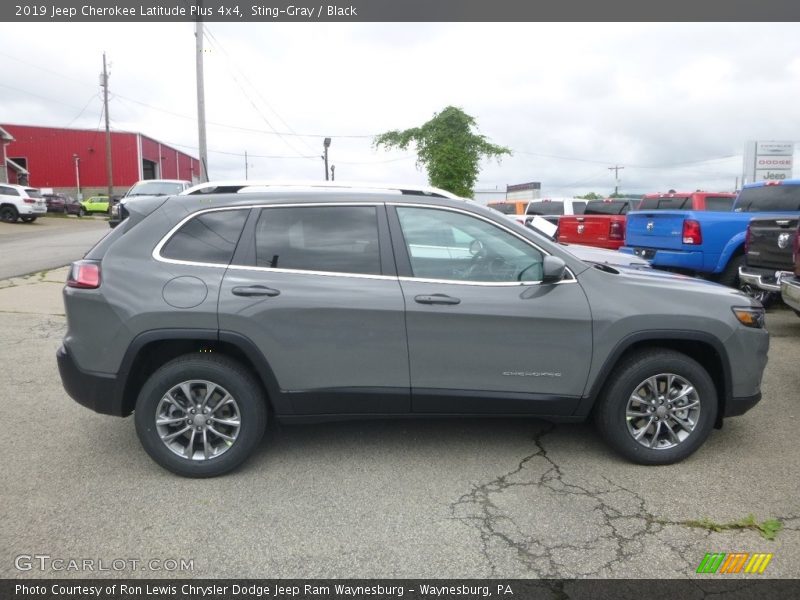 Sting-Gray / Black 2019 Jeep Cherokee Latitude Plus 4x4