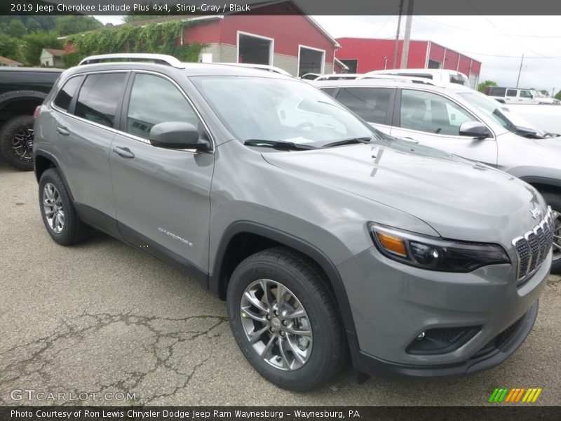 Sting-Gray / Black 2019 Jeep Cherokee Latitude Plus 4x4