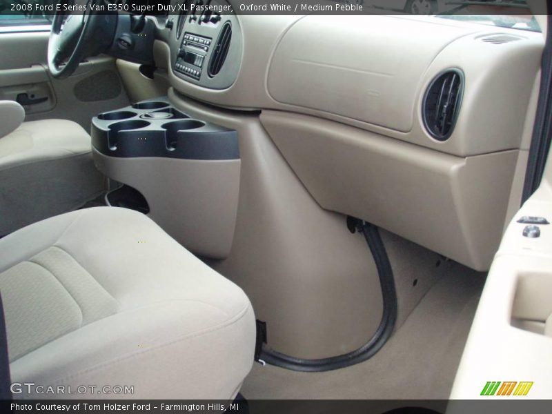 Oxford White / Medium Pebble 2008 Ford E Series Van E350 Super Duty XL Passenger