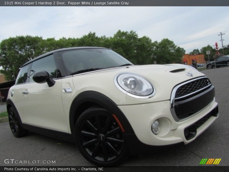 Pepper White / Lounge Satellite Gray 2015 Mini Cooper S Hardtop 2 Door