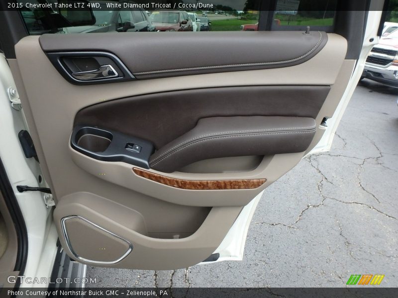 White Diamond Tricoat / Cocoa/Dune 2015 Chevrolet Tahoe LTZ 4WD