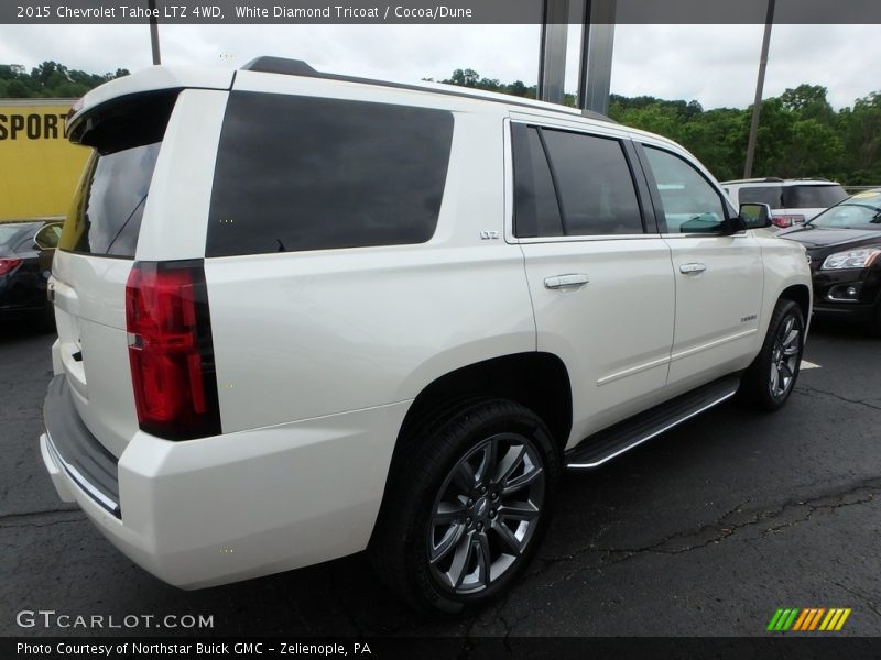 White Diamond Tricoat / Cocoa/Dune 2015 Chevrolet Tahoe LTZ 4WD