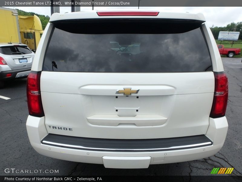 White Diamond Tricoat / Cocoa/Dune 2015 Chevrolet Tahoe LTZ 4WD