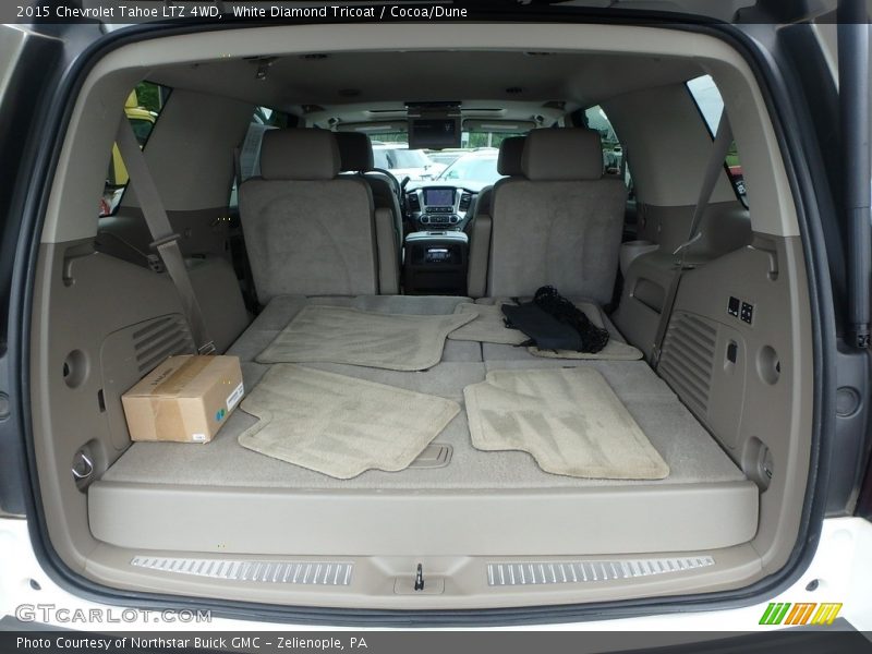 White Diamond Tricoat / Cocoa/Dune 2015 Chevrolet Tahoe LTZ 4WD