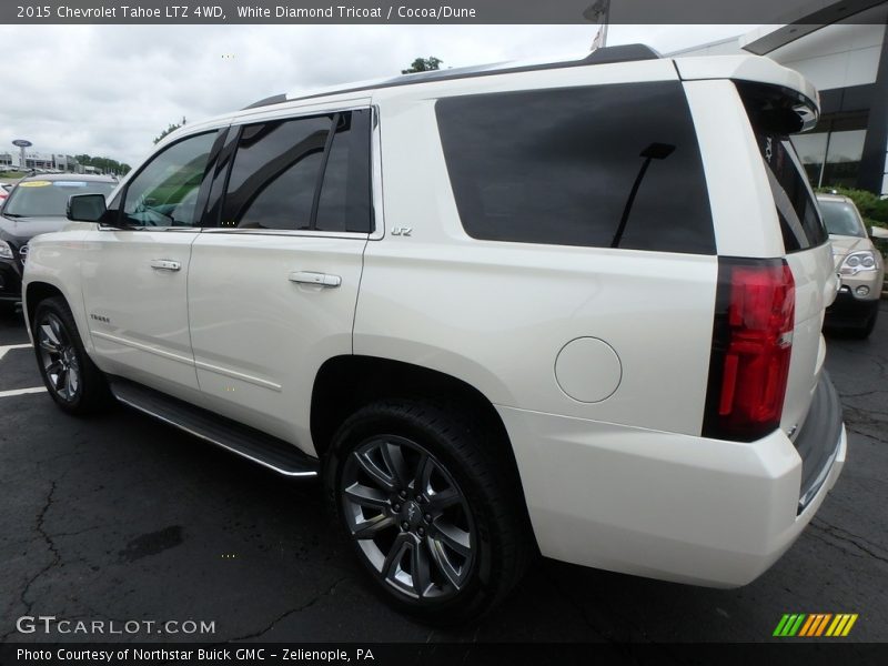 White Diamond Tricoat / Cocoa/Dune 2015 Chevrolet Tahoe LTZ 4WD