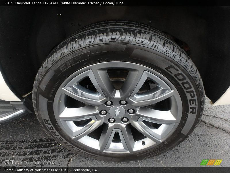 White Diamond Tricoat / Cocoa/Dune 2015 Chevrolet Tahoe LTZ 4WD