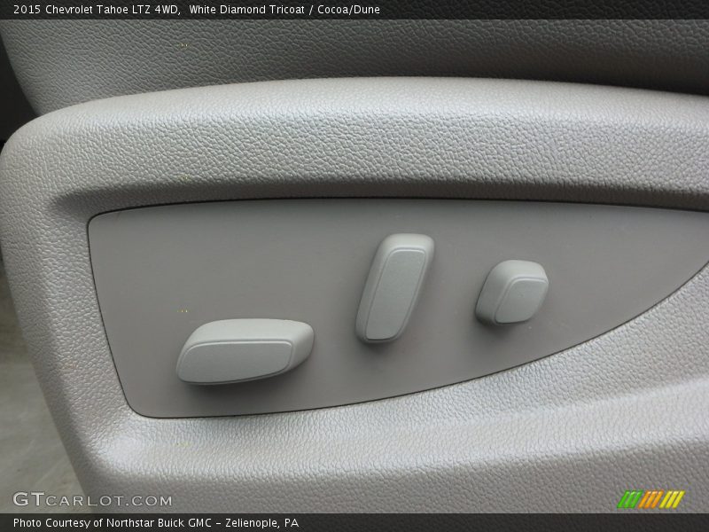 White Diamond Tricoat / Cocoa/Dune 2015 Chevrolet Tahoe LTZ 4WD