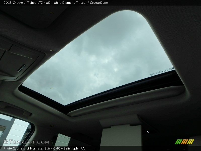 White Diamond Tricoat / Cocoa/Dune 2015 Chevrolet Tahoe LTZ 4WD