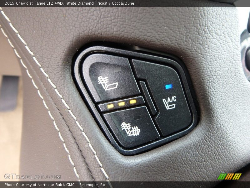 White Diamond Tricoat / Cocoa/Dune 2015 Chevrolet Tahoe LTZ 4WD