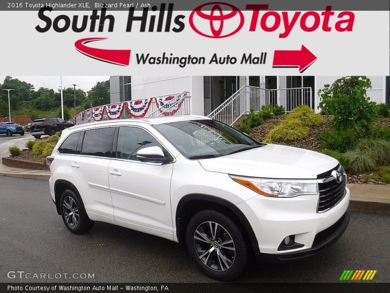 Blizzard Pearl / Ash 2016 Toyota Highlander XLE