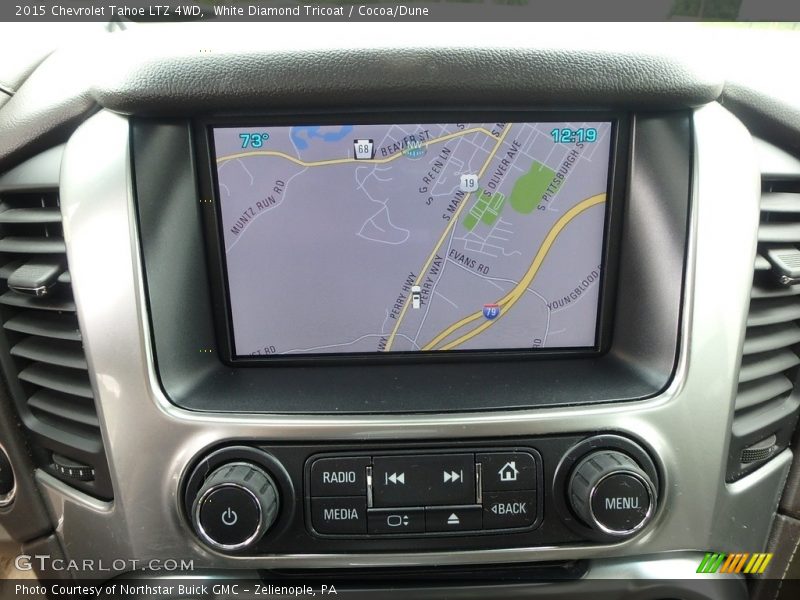 White Diamond Tricoat / Cocoa/Dune 2015 Chevrolet Tahoe LTZ 4WD