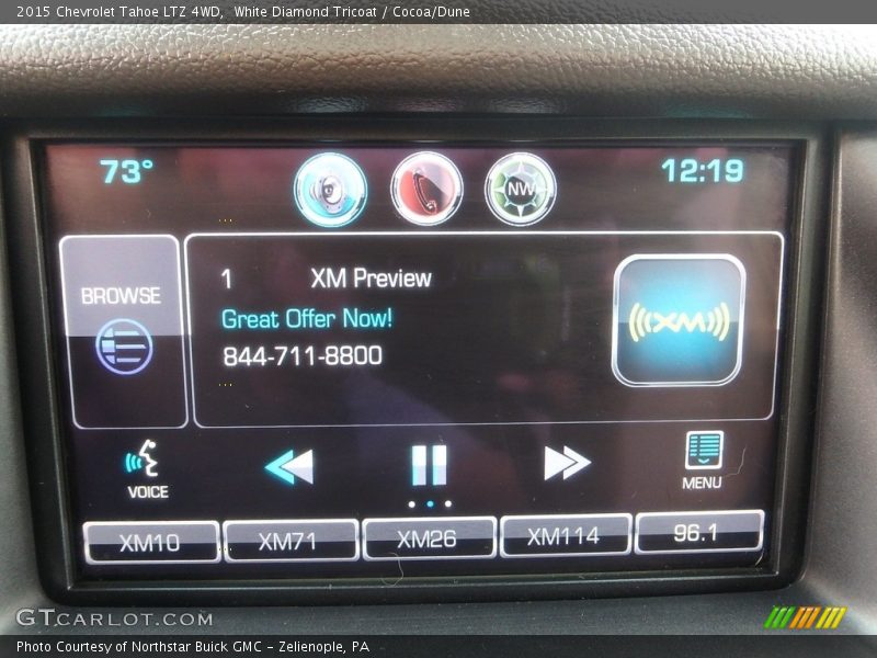 White Diamond Tricoat / Cocoa/Dune 2015 Chevrolet Tahoe LTZ 4WD