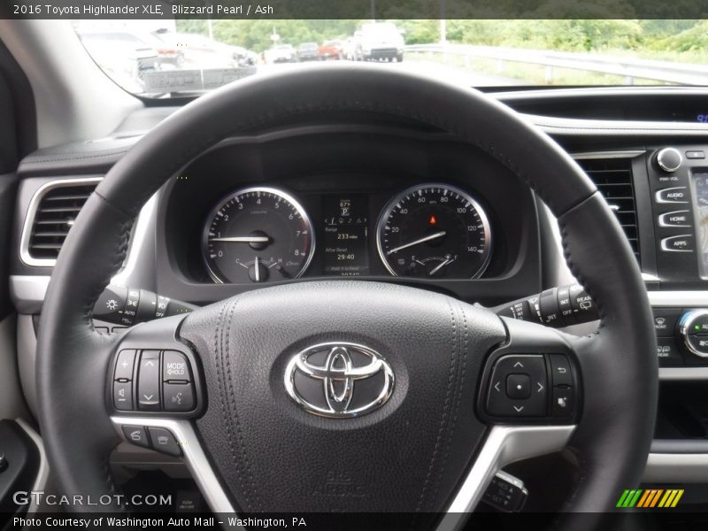 Blizzard Pearl / Ash 2016 Toyota Highlander XLE