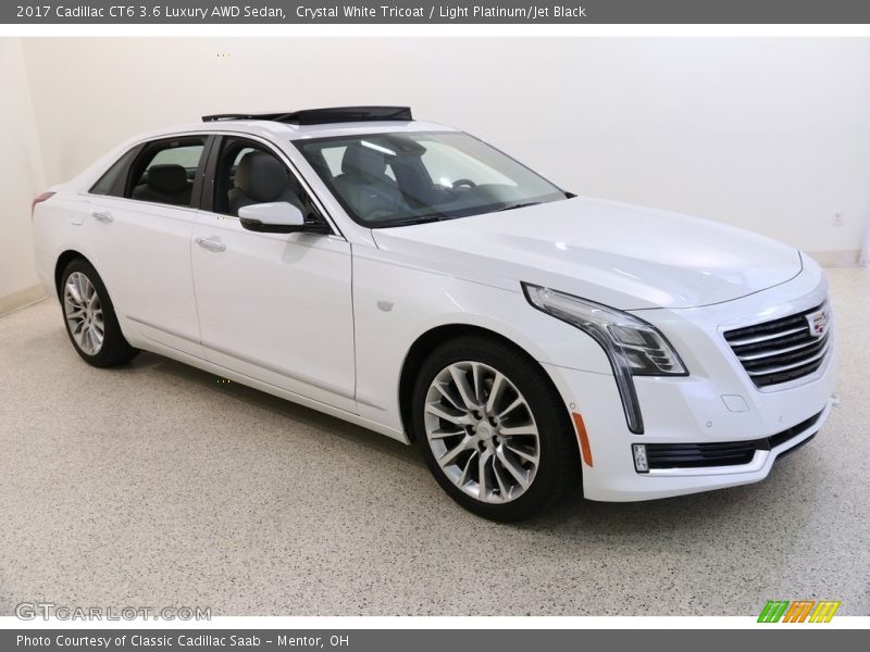 Crystal White Tricoat / Light Platinum/Jet Black 2017 Cadillac CT6 3.6 Luxury AWD Sedan