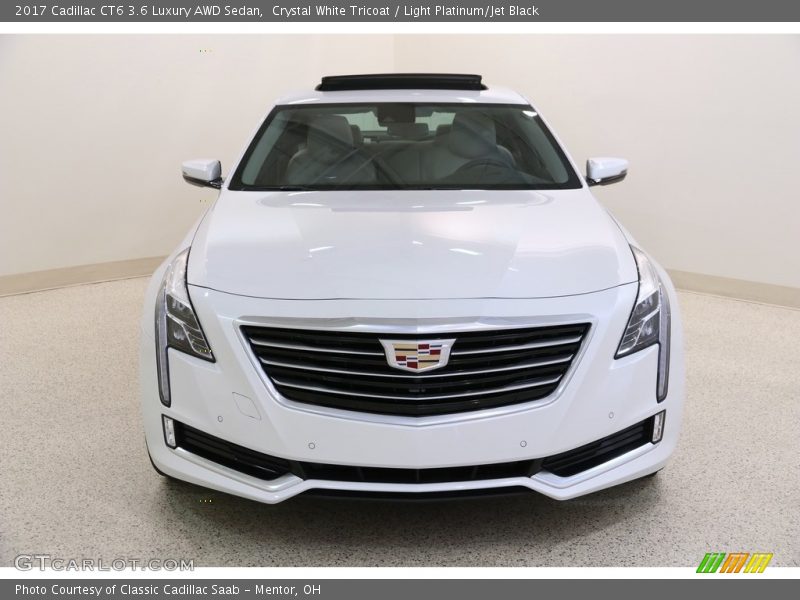 Crystal White Tricoat / Light Platinum/Jet Black 2017 Cadillac CT6 3.6 Luxury AWD Sedan