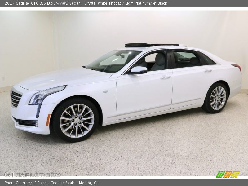 Crystal White Tricoat / Light Platinum/Jet Black 2017 Cadillac CT6 3.6 Luxury AWD Sedan