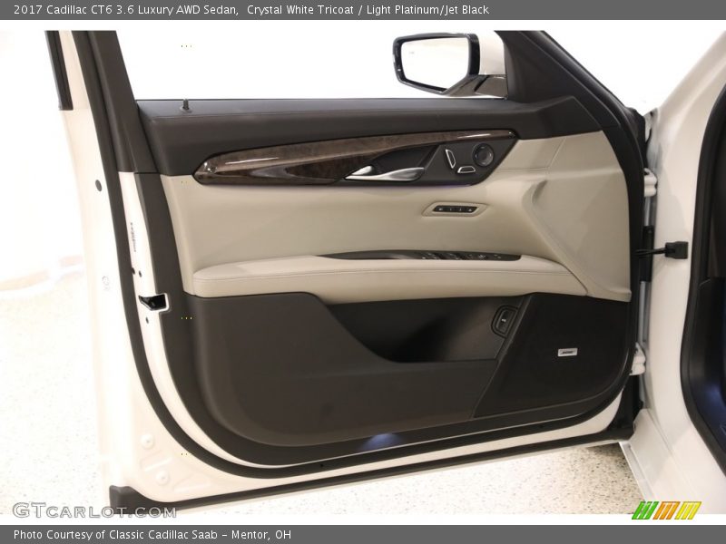 Crystal White Tricoat / Light Platinum/Jet Black 2017 Cadillac CT6 3.6 Luxury AWD Sedan