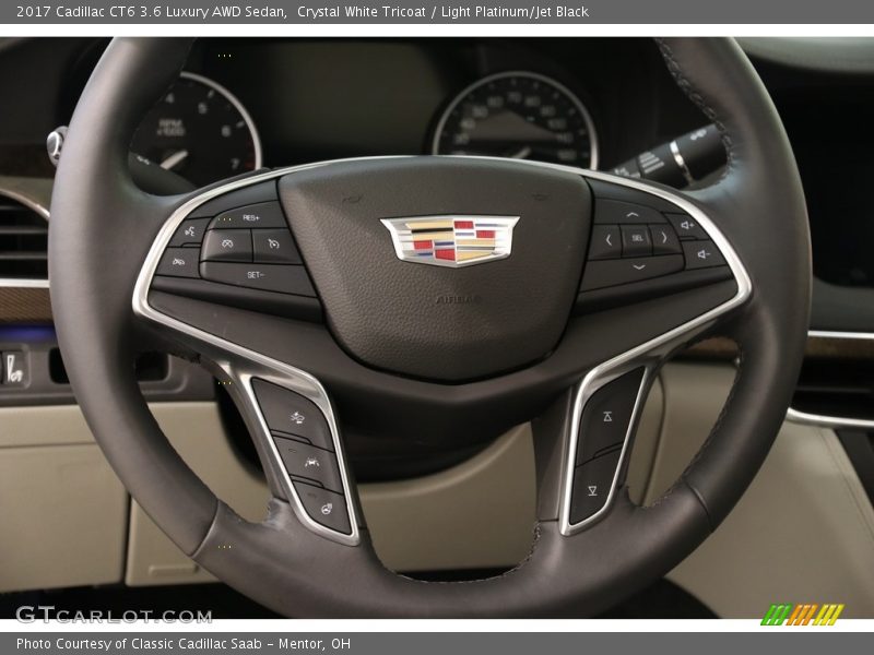 Crystal White Tricoat / Light Platinum/Jet Black 2017 Cadillac CT6 3.6 Luxury AWD Sedan