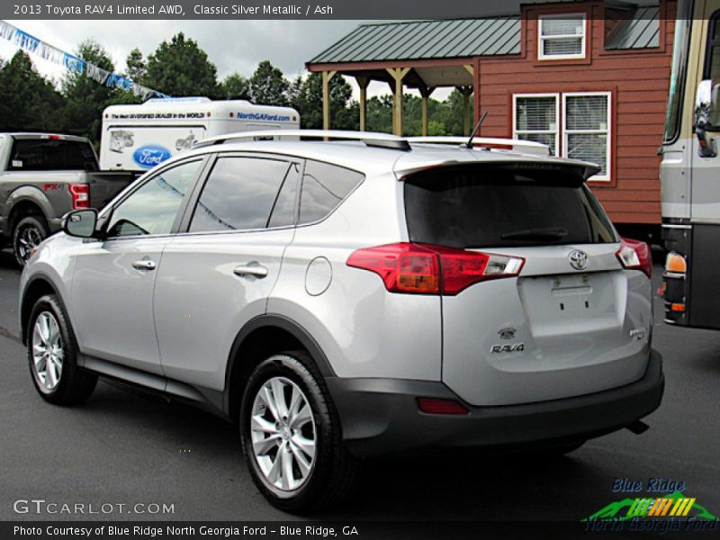 Classic Silver Metallic / Ash 2013 Toyota RAV4 Limited AWD