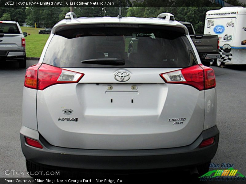 Classic Silver Metallic / Ash 2013 Toyota RAV4 Limited AWD