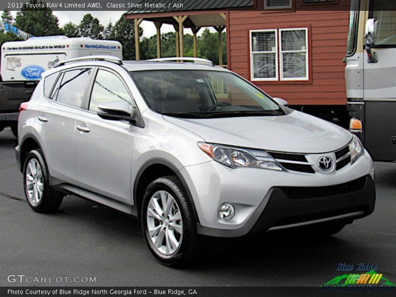 Classic Silver Metallic / Ash 2013 Toyota RAV4 Limited AWD
