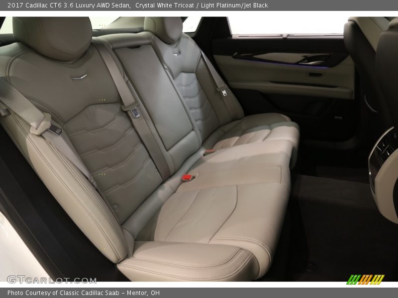 Crystal White Tricoat / Light Platinum/Jet Black 2017 Cadillac CT6 3.6 Luxury AWD Sedan