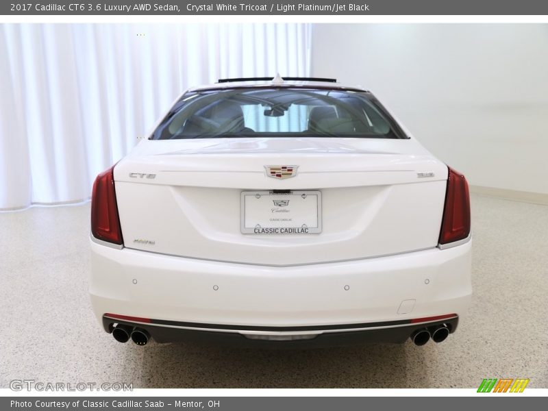 Crystal White Tricoat / Light Platinum/Jet Black 2017 Cadillac CT6 3.6 Luxury AWD Sedan
