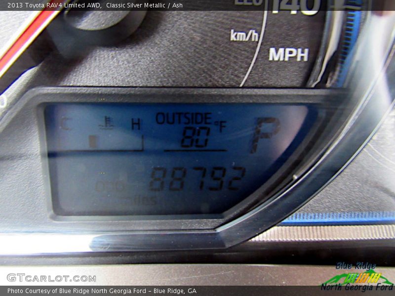 Classic Silver Metallic / Ash 2013 Toyota RAV4 Limited AWD