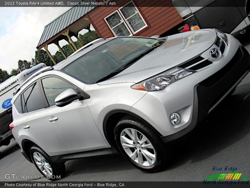 Classic Silver Metallic / Ash 2013 Toyota RAV4 Limited AWD