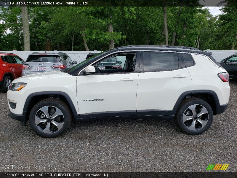White / Black 2019 Jeep Compass Latitude 4x4