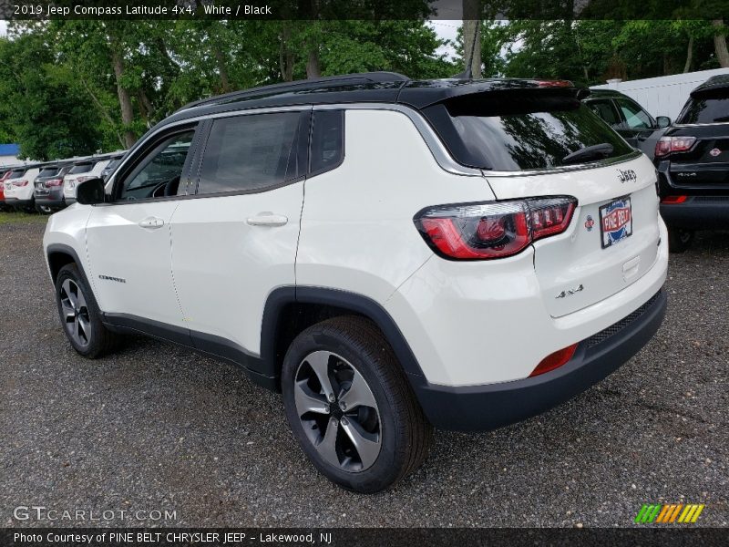 White / Black 2019 Jeep Compass Latitude 4x4