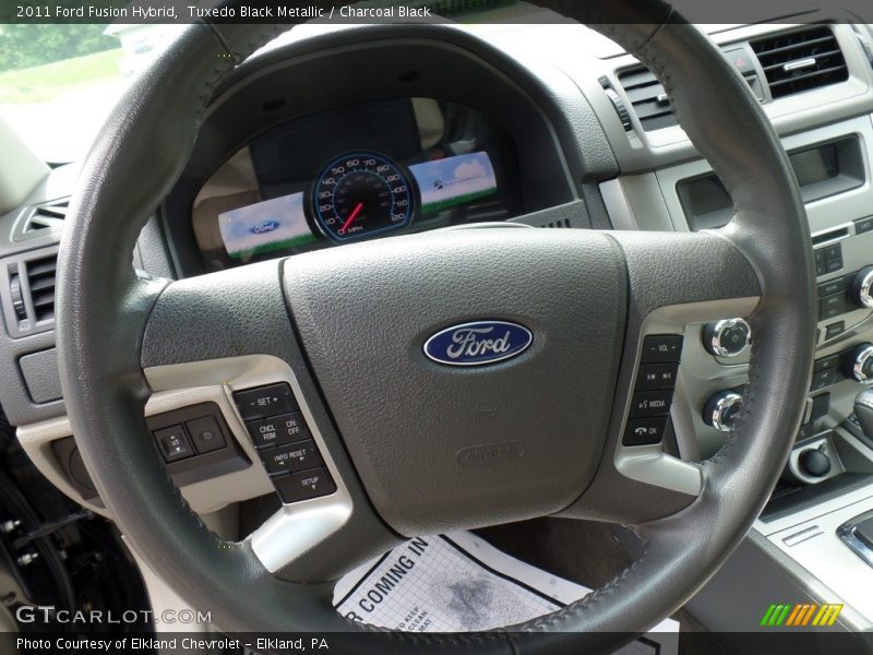 Tuxedo Black Metallic / Charcoal Black 2011 Ford Fusion Hybrid