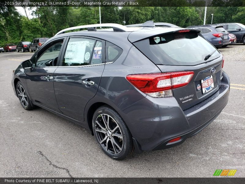 Magnetite Gray Metallic / Black 2019 Subaru Impreza 2.0i Limited 5-Door