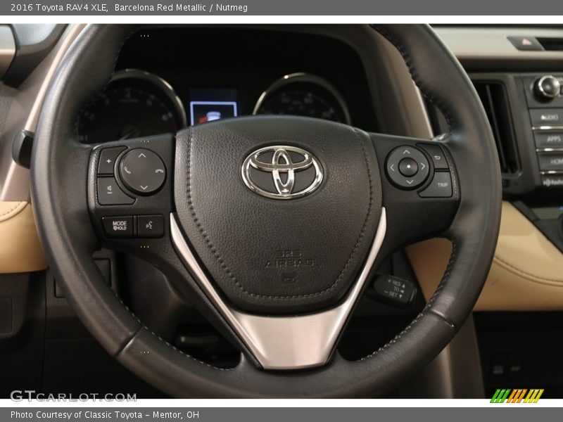 Barcelona Red Metallic / Nutmeg 2016 Toyota RAV4 XLE